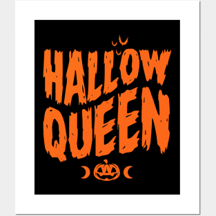 Hallow Queen - Pumpkin - Halloween - Graphic Posters and Art